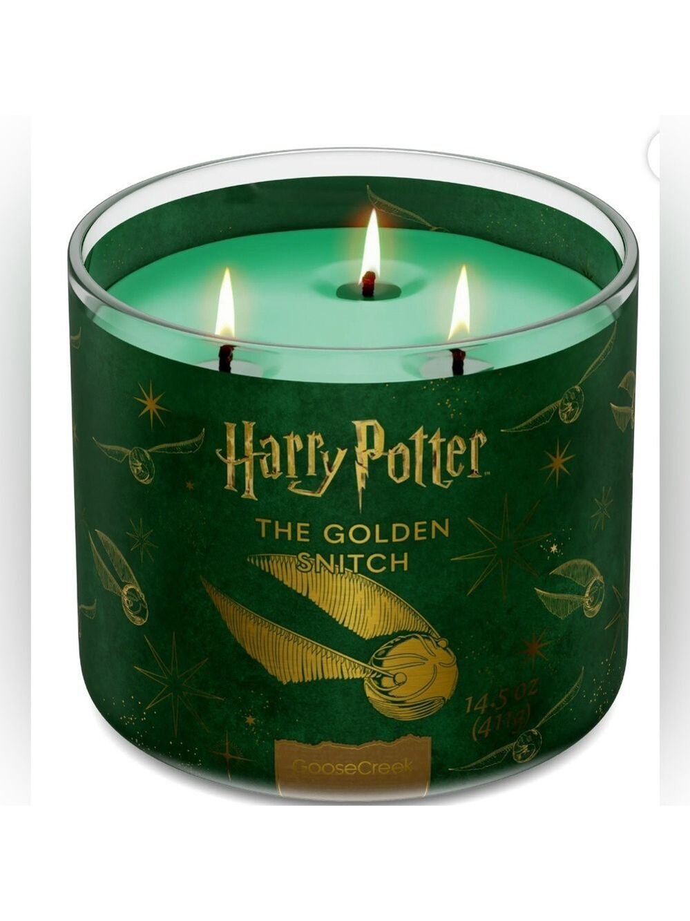 Harry Potter The Golden Snitch 3-Wick Candle NEW by Goose Creek